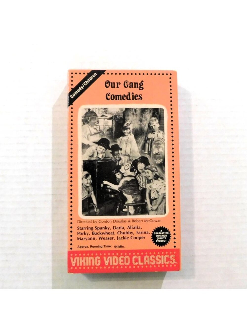 Our Gang Comedies VHS Viking Video Classics 64 Min Comedy B/W 3 Episodes